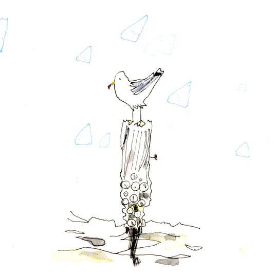 Lost at sea greeting card